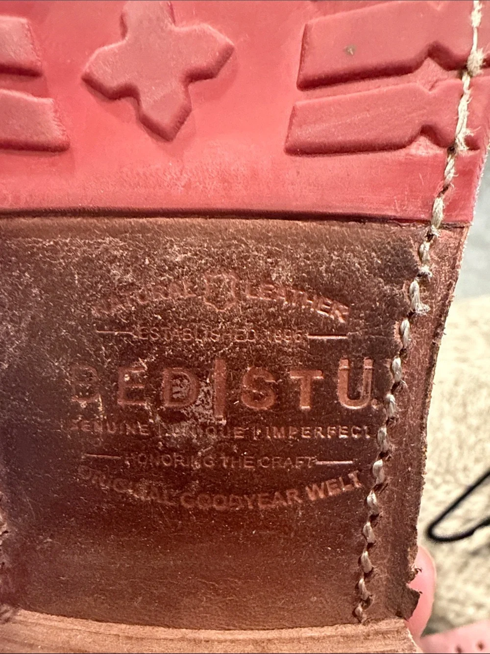 Bed Stu Women's Tall Cognac-Orange Leather  Boots